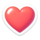 glossy heart