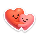hugging hearts