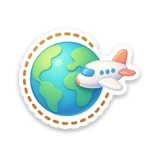 plane globe